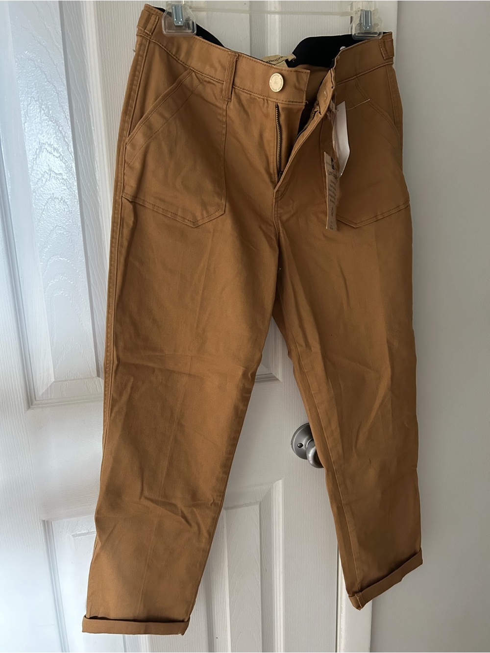 Democracy Women's Boot Cut Pants in Caramel Tan